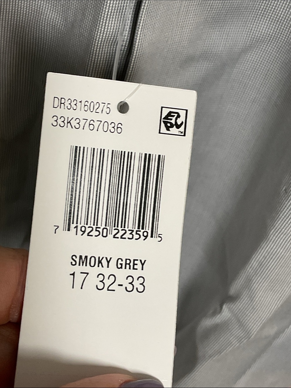 Calvin Klein Steel+ Slim Fit Stretch Dress Shirt Grey 17 32/33 XL NWT - Picture 10 of 10